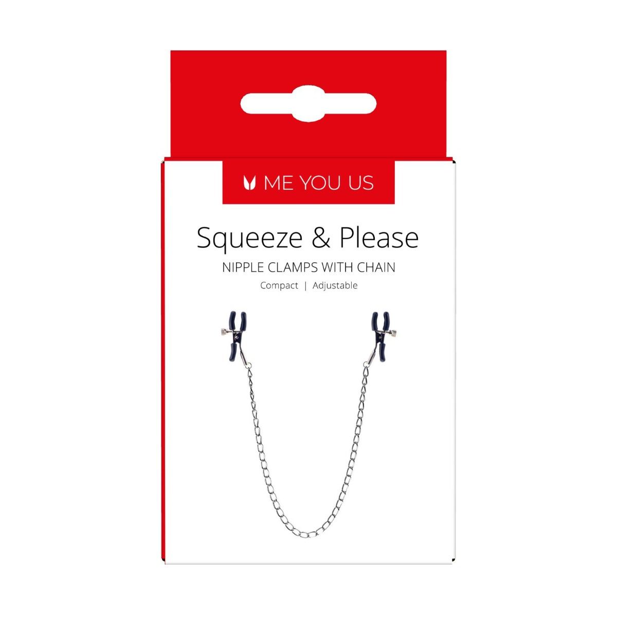 SQUEEZE N PLEASE NIPPLE CHAIN SILVER