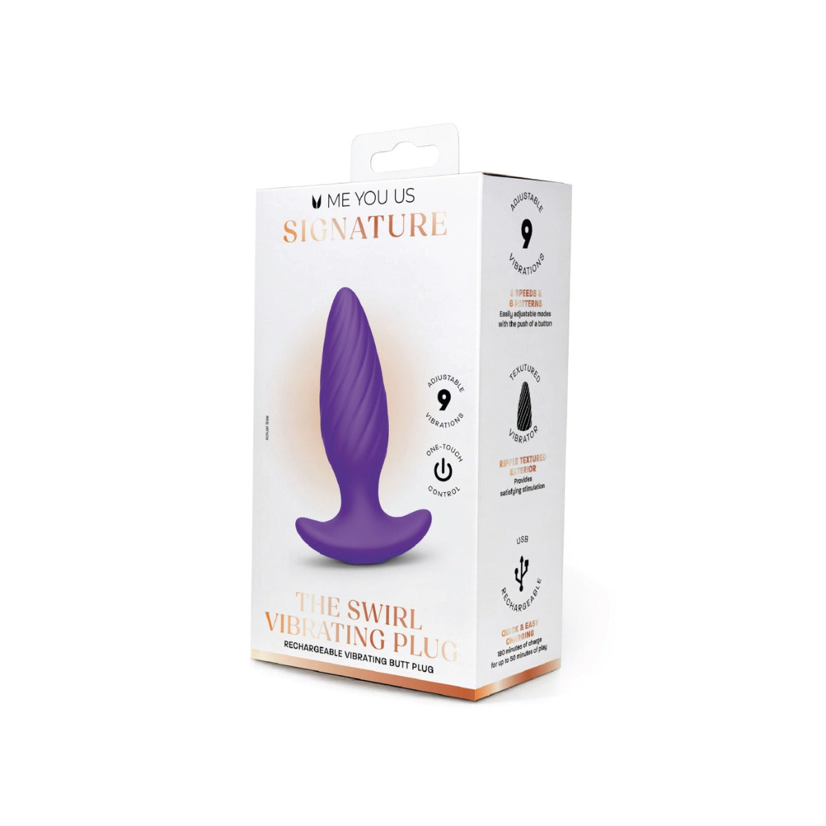 ME YOU US SIGNATURE THE SWIRL VIBRATING PLUG
