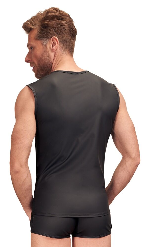 SHIRT WITH NET INSERTS