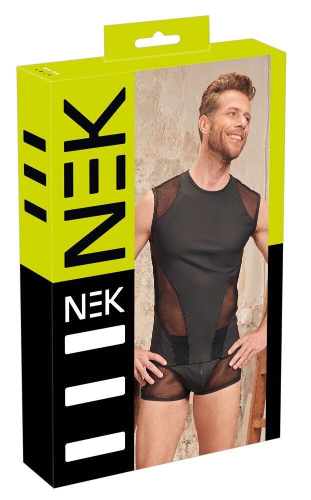 SHIRT WITH NET INSERTS