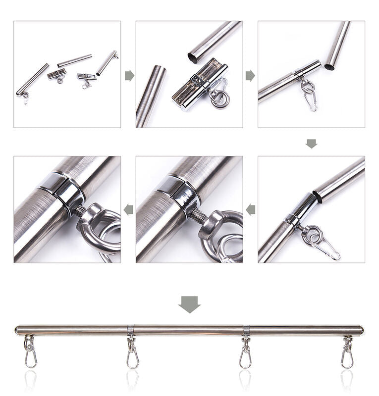 DETACHABLE SPREADER METAL BAR 4 HOOKS