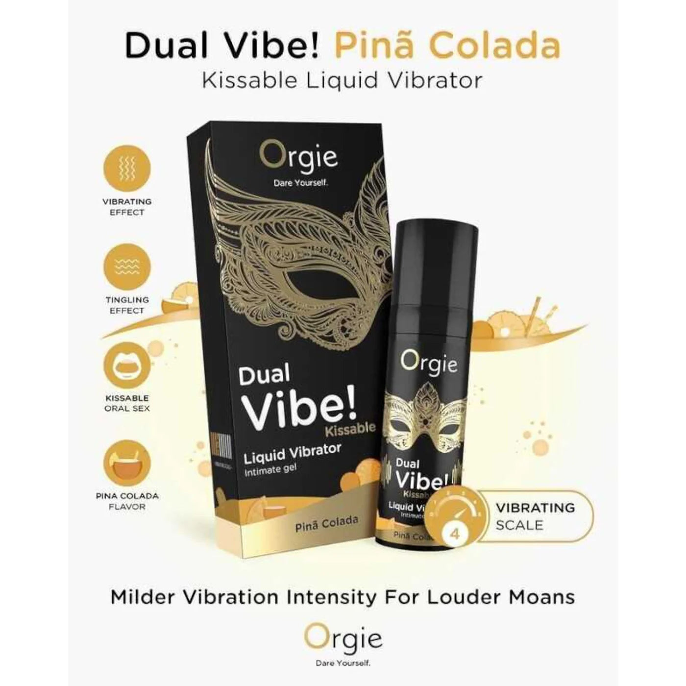 DUAL VIBE! KISSABLE - PIÑA COLADA