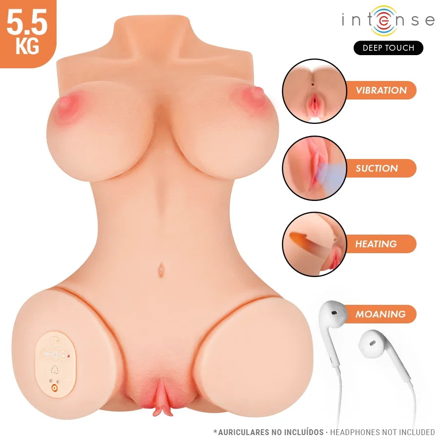 INTENSE DEEP TOUCH VERO TORSO - ANATOMICAL MODEL WITH SUCTION, HEAT & VOICE