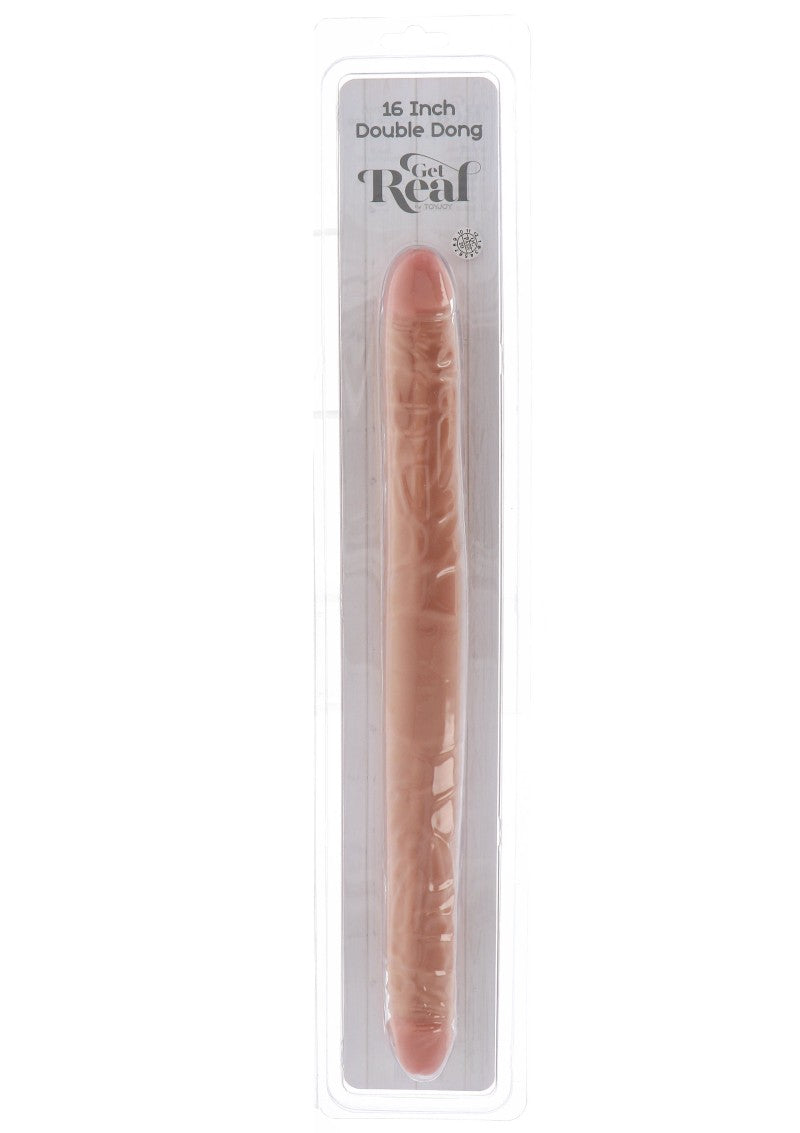 GET REAL 16 INCH FLESH DOUBLE DONG