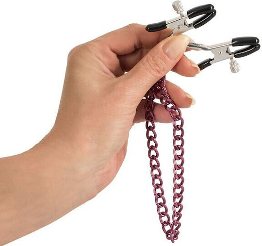 NIPPLE CHAIN / NIPPLE CLAMPS IN PURPLE