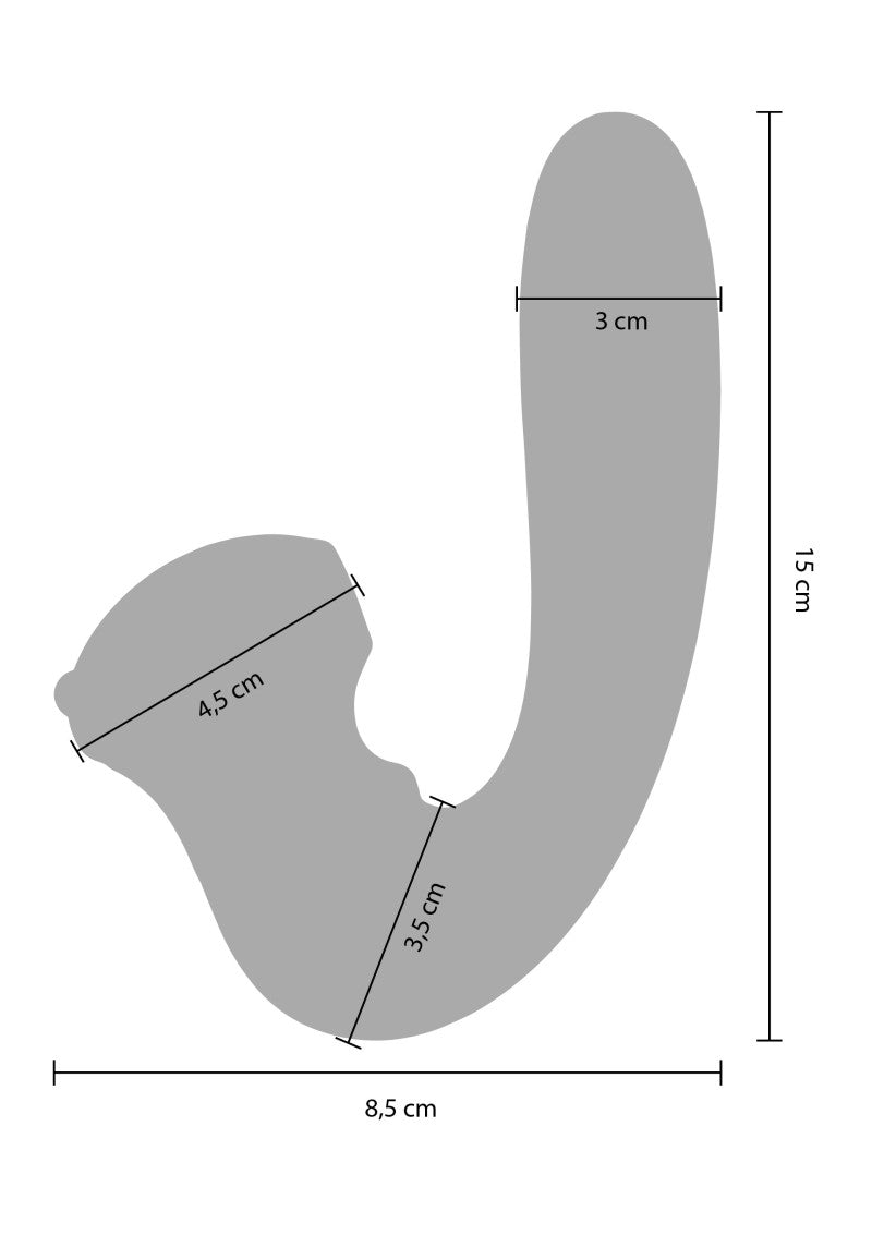 CELESTIAL LOVE VIBRATOR WITH CLITORAL STIMULATOR