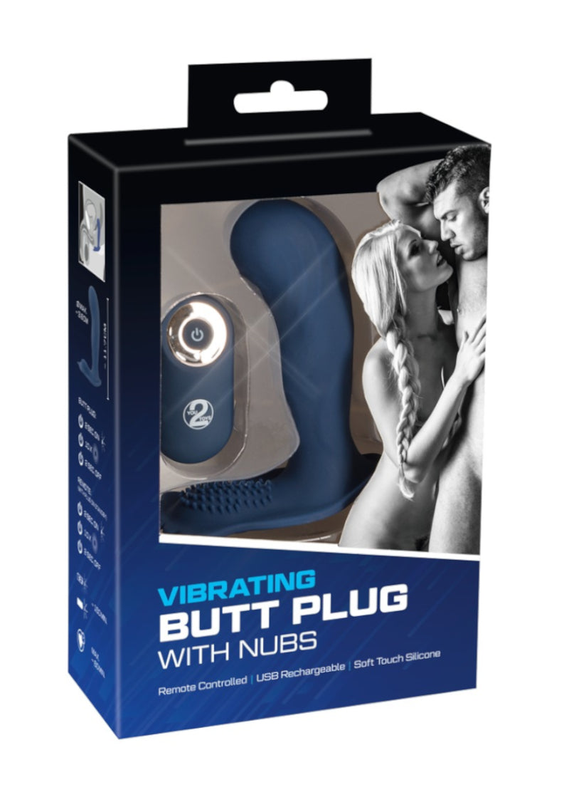 VIBRATING BUTT PLUG WITH NUBS