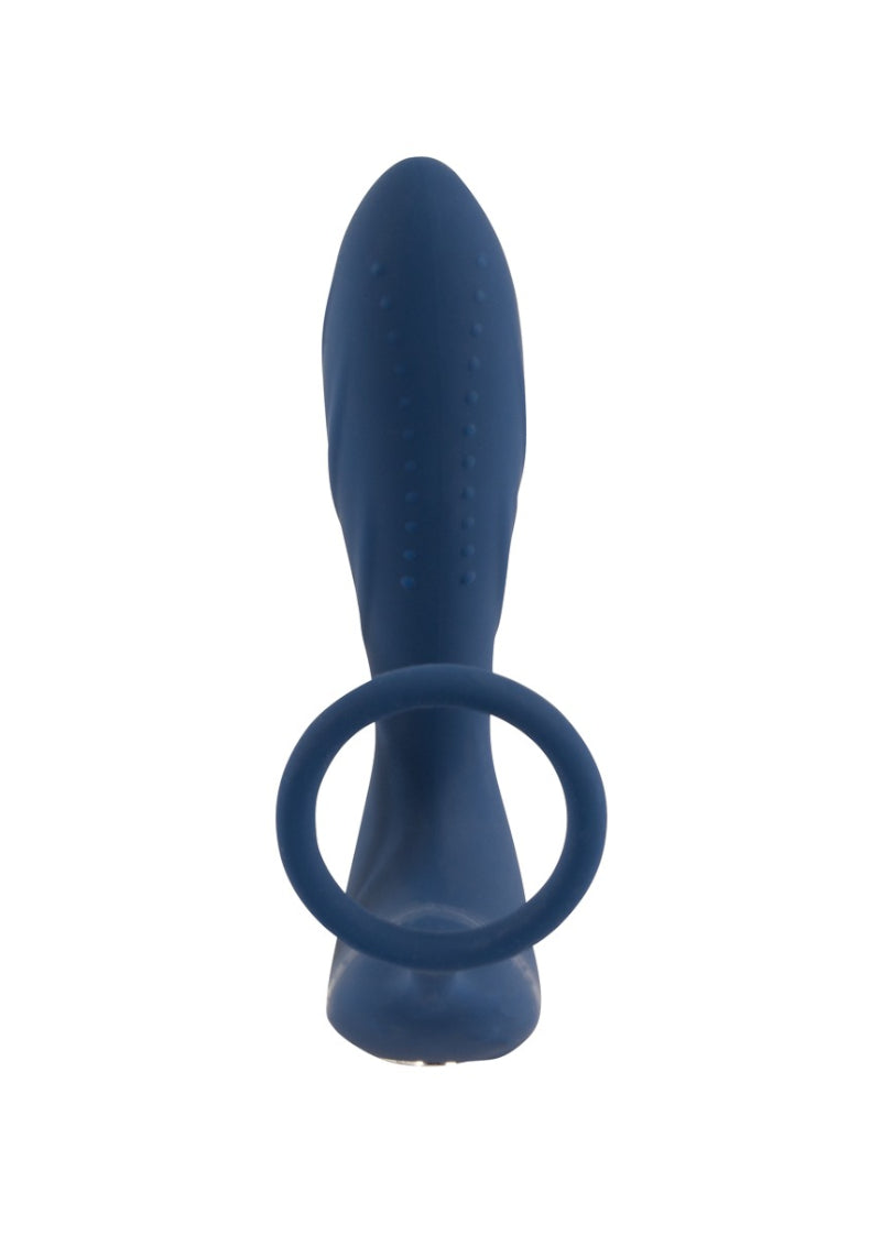 VIBRATING PROSTATE PLUG WITH COCK RING