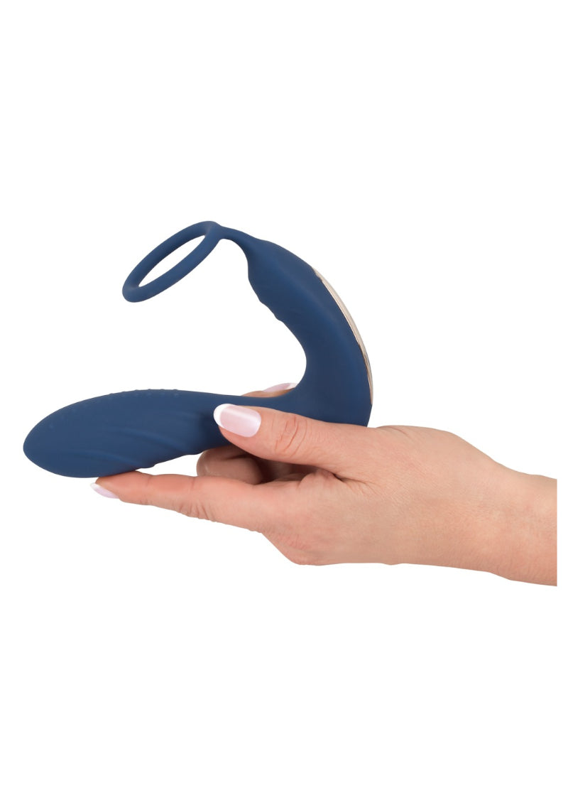 VIBRATING PROSTATE PLUG WITH COCK RING