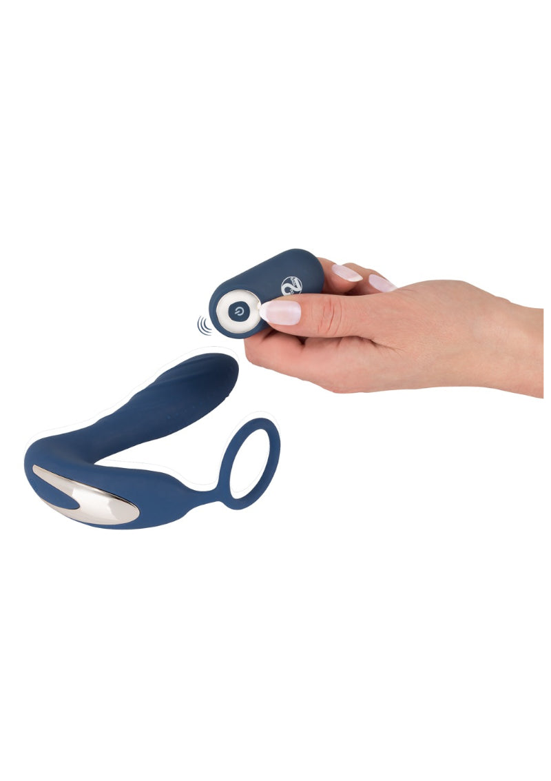 VIBRATING PROSTATE PLUG WITH COCK RING