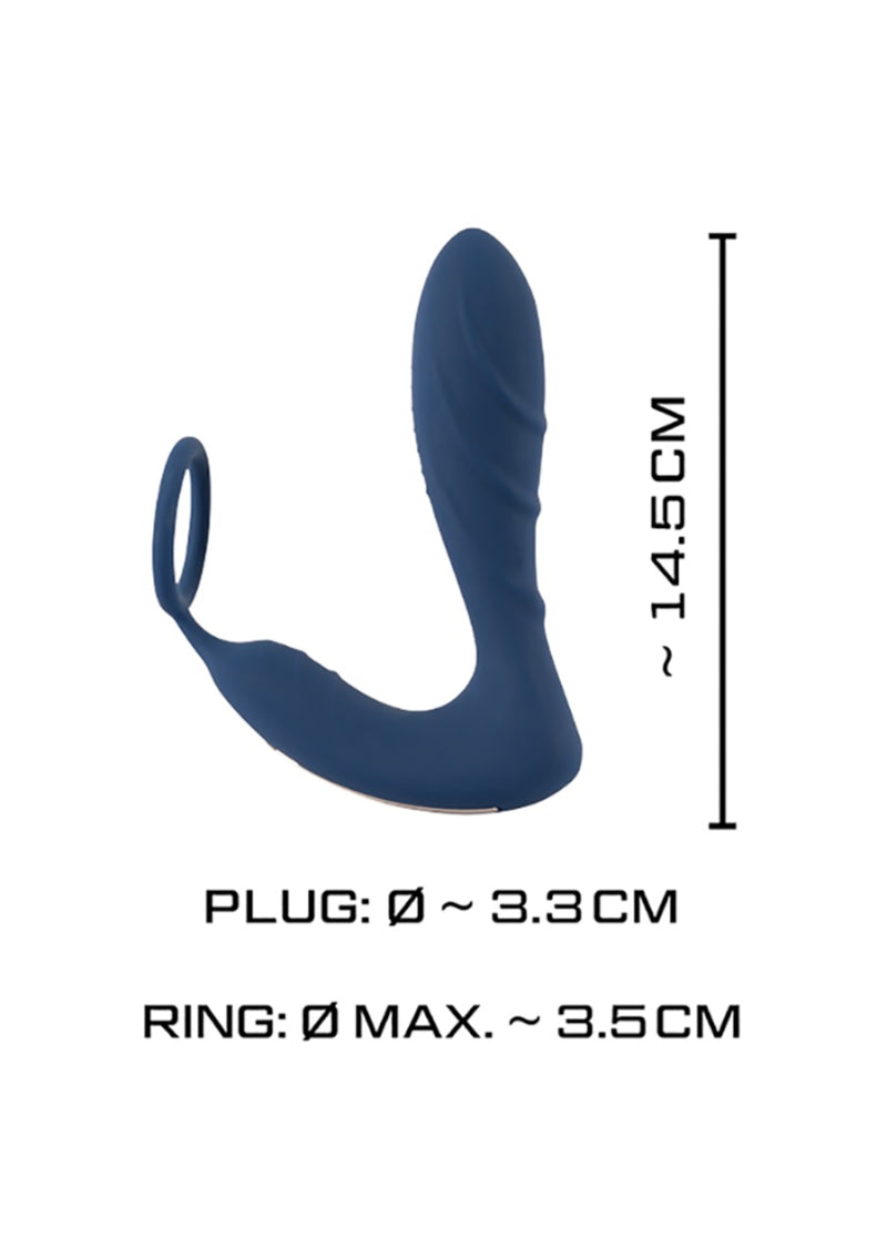 VIBRATING PROSTATE PLUG WITH COCK RING