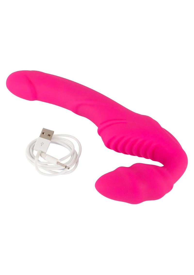 VIBRATING STRAPLESS STRAP-ON