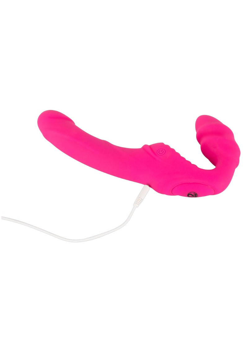 VIBRATING STRAPLESS STRAP-ON