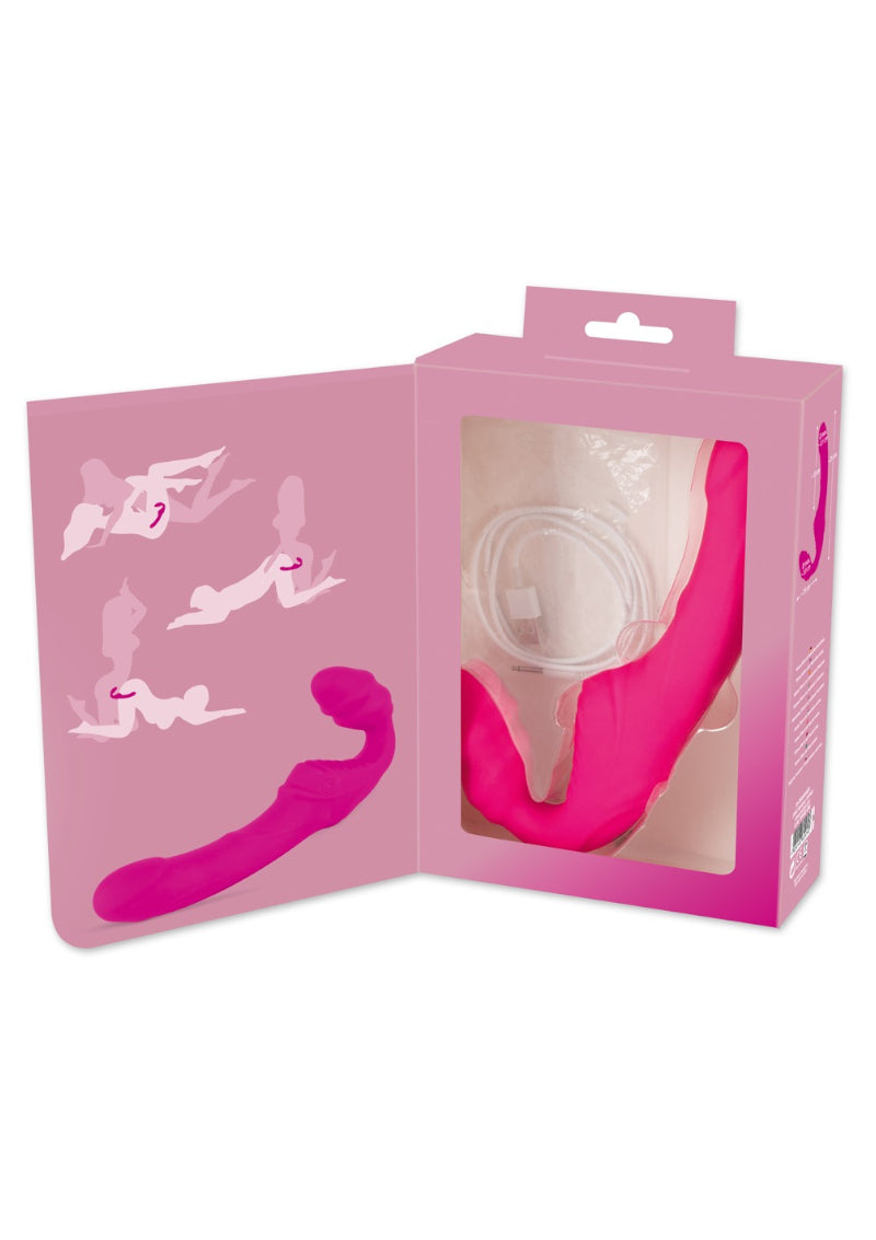 VIBRATING STRAPLESS STRAP-ON