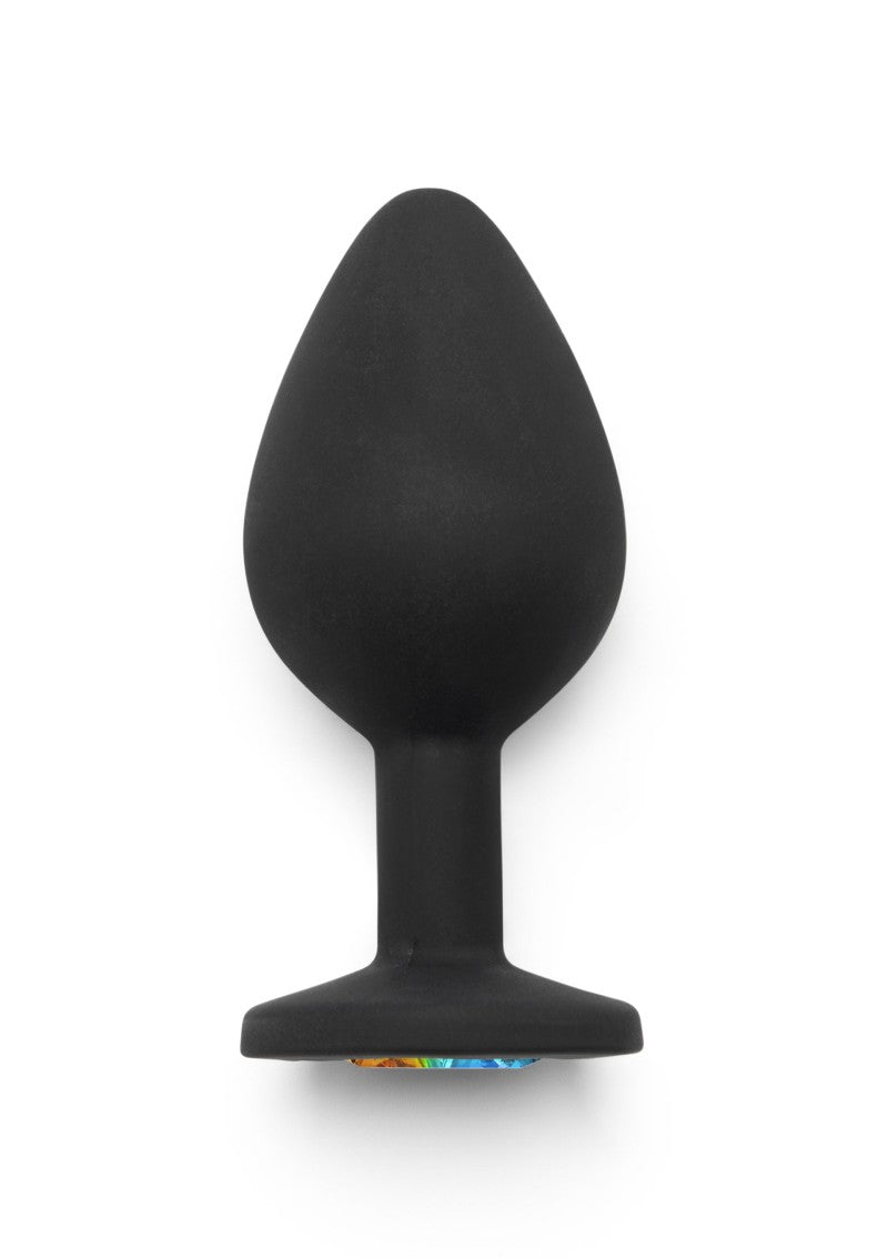 ANAL PLAY RAINBOW BOOTY JEWEL BUTT PLUG - MEDIUM