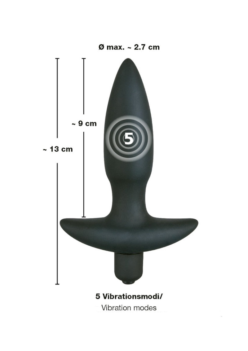 VIBRATING BUTT PLUG - SMALL